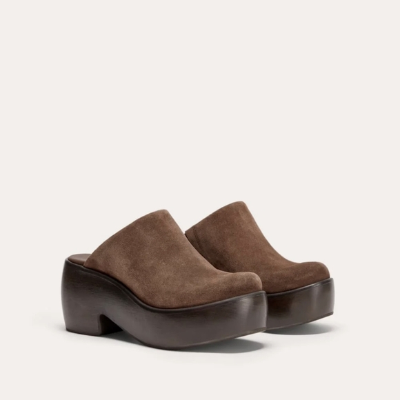 🆕EVERLANE The Puffa Wooden Clog in Suede - Picture 11 of 15